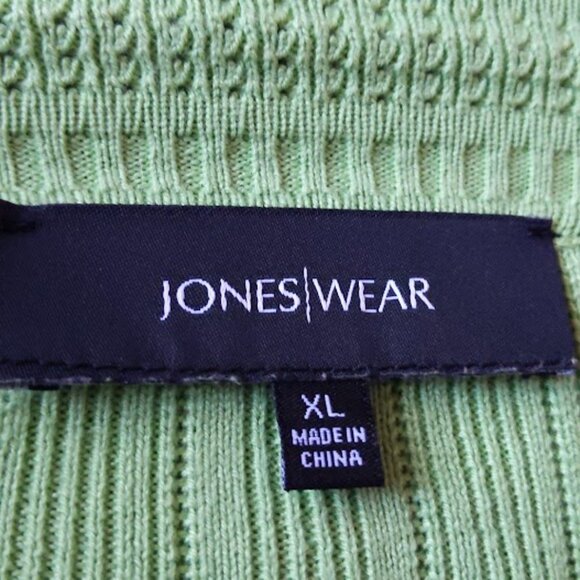 Lime Green Jones Wear Cardigan with Quarter Sleeves - Picture 4 of 5